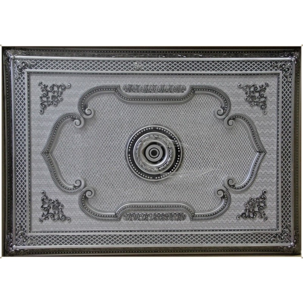 140x200 Cm Dikdortgen Osmanli Saray Tavan Sfa-391 Avize Gobegi Patina-Eskitme Gumus Varakli 3D